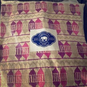 John Robshaw 20” x 20” pillow covers.